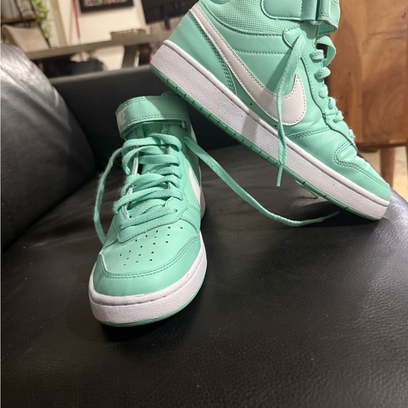 Nike Mint Green High-Top Sneakers - Picture 3 of 6